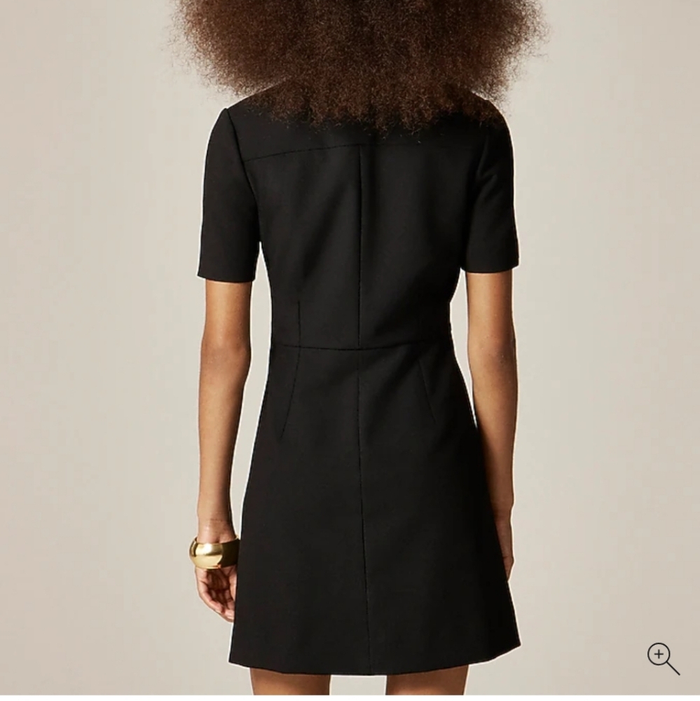 J Crew Parc dress in four-season stretch $188 Retail Black Classic LBD CN571 - Picture 3 of 15